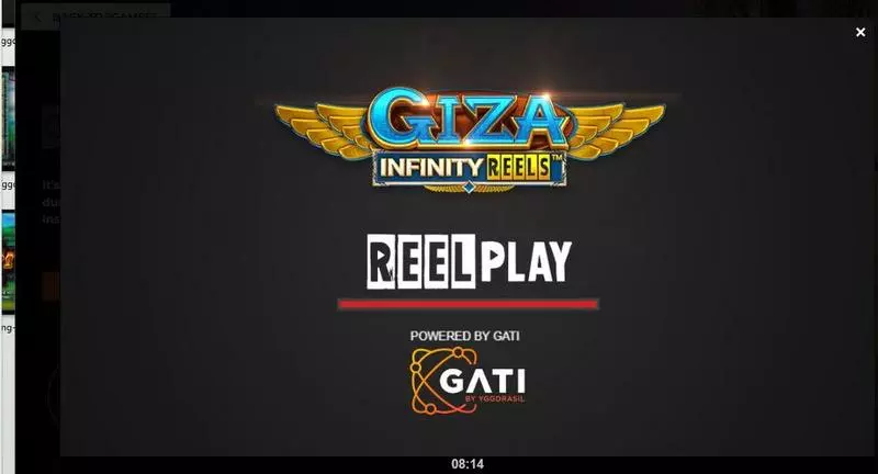 Introduction Screen - ReelPlay Giza Infinity Reels Slot