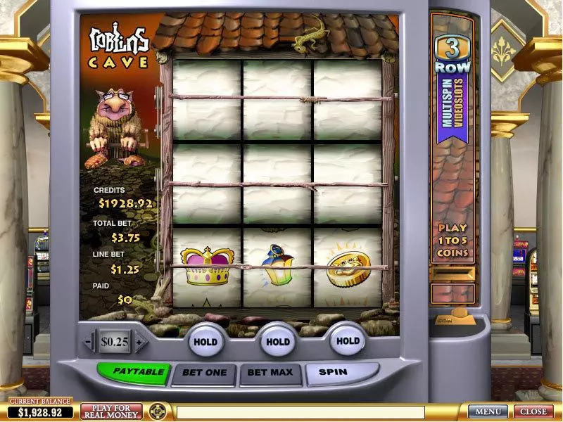 Main Screen Reels - PlayTech Goblin's Cave Slot