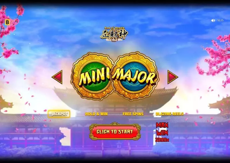 Introduction Screen - BGaming God Of Wealth Hold And Win Slot