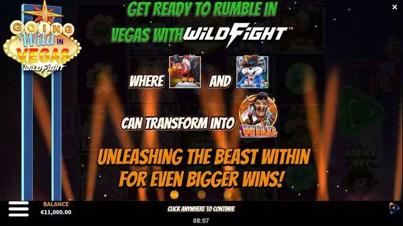 Info and Rules - ReelPlay Going Wild in Vegas Wild Fight Slot
