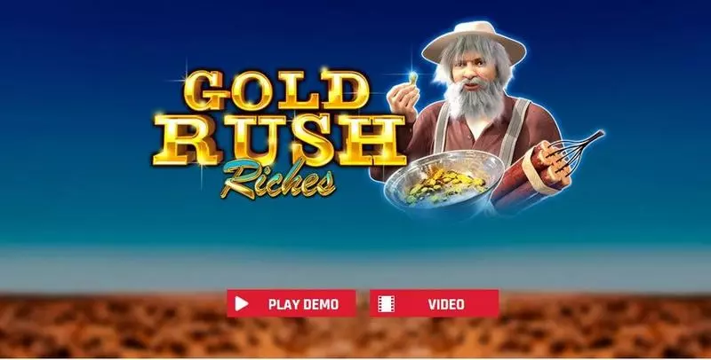 Introduction Screen - Red Rake Gaming Gold Rush Riches Slot