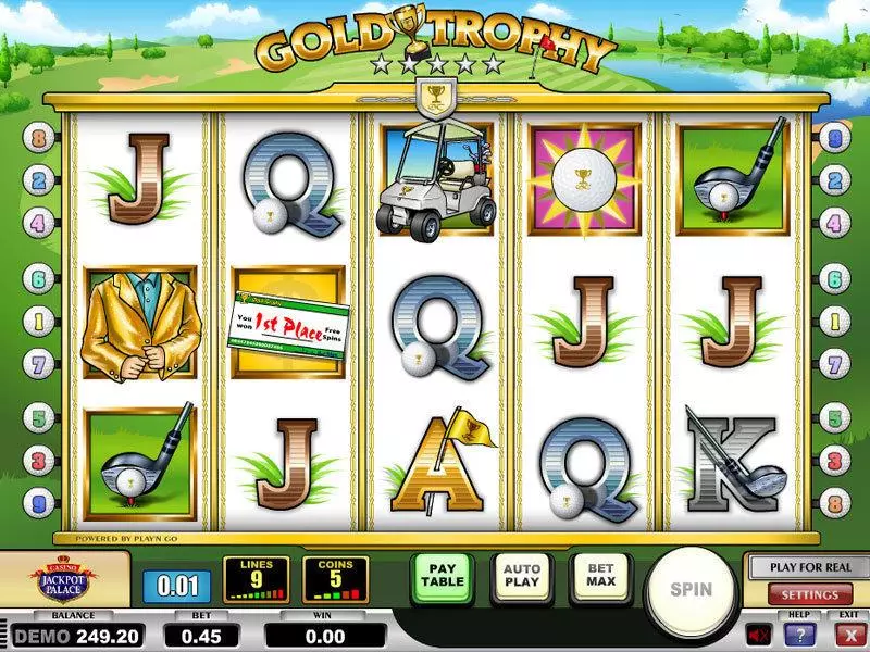 Main Screen Reels - Play'n GO Gold Trophy Slot