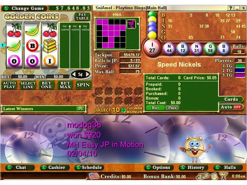 Main Screen Reels - Byworth Golden Coins Mini Slot