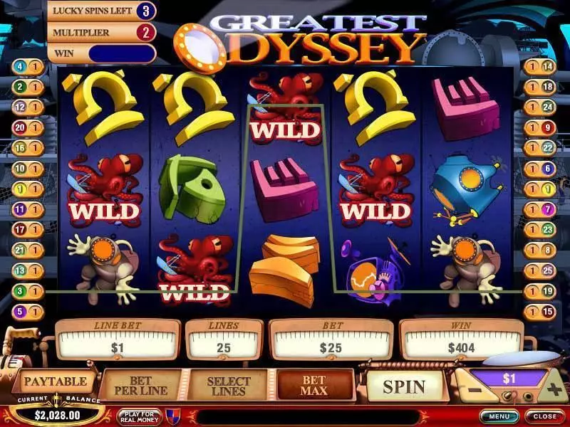 Bonus 1 - PlayTech Greatest Odyssey Slot