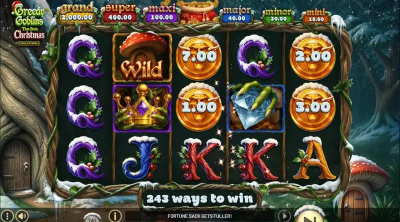 Main Screen Reels - BetSoft Greedy Goblins That Stole Christmas Slot