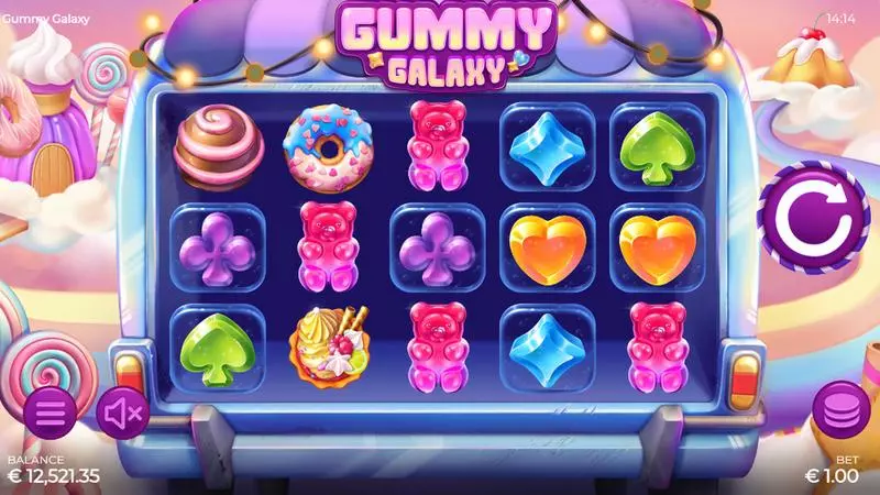 Main Screen Reels - Armadillo Studios Gummy Galaxy Slot