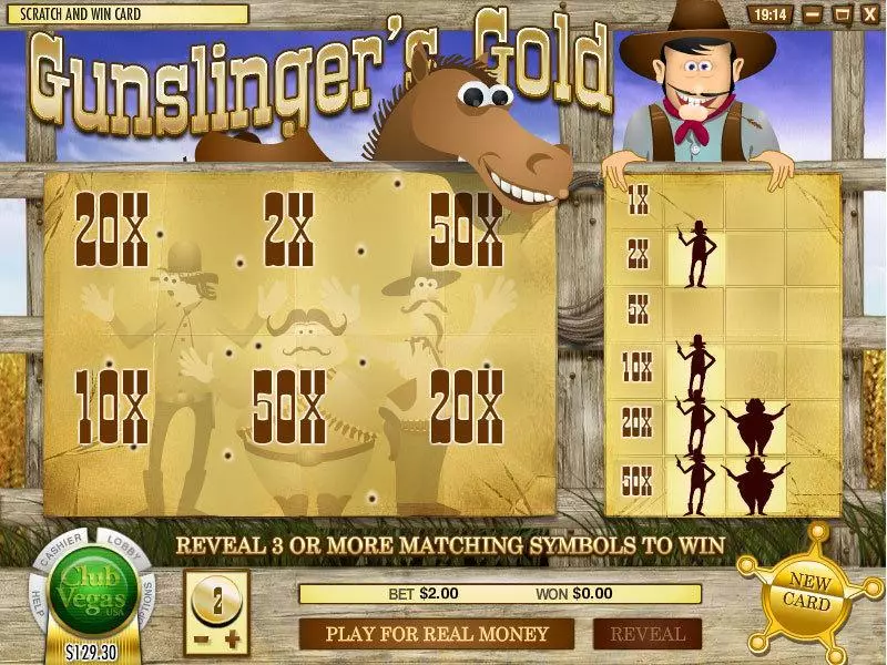 Introduction Screen - Rival Gunslinger's Gold Parlor