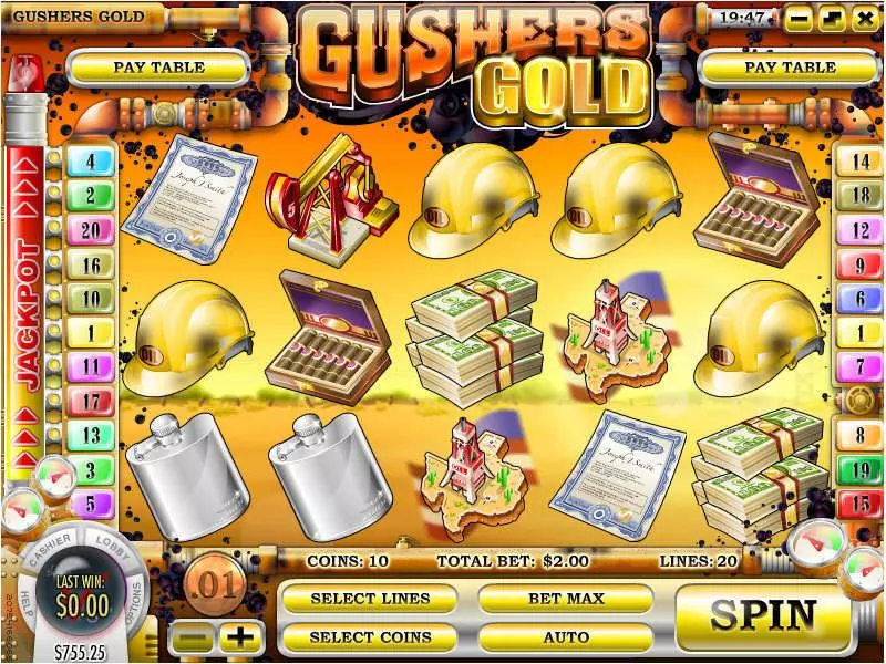 Main Screen Reels - Rival Gushers Gold Slot