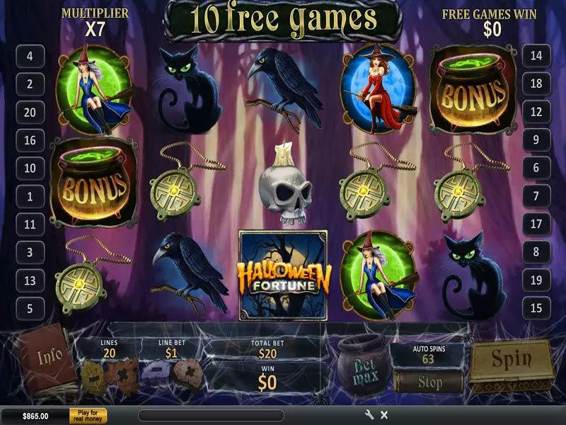 Bonus 3 - PlayTech Halloween Fortune Slot