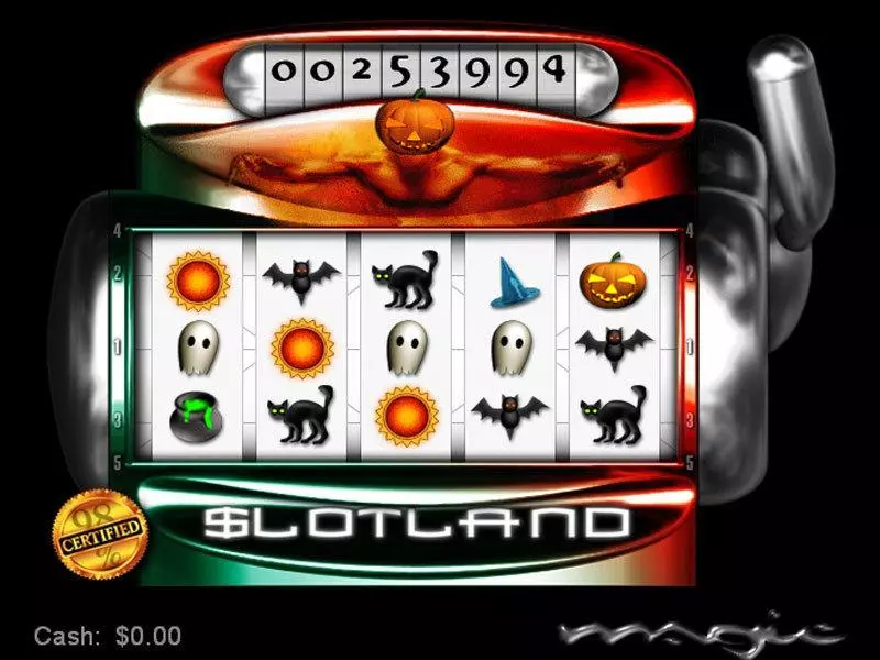 Main Screen Reels - Slotland Software Halloween Magic Slot