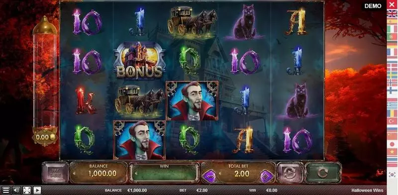 Main Screen Reels - Red Rake Gaming Halloween Wins Slot