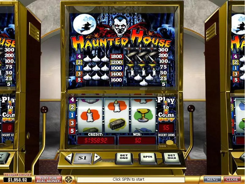 Main Screen Reels - PlayTech Haunted House Slot