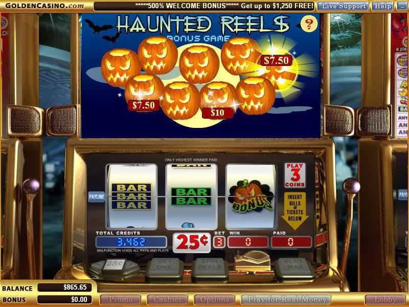 Bonus 1 - Vegas Technology Haunted Reels Slot