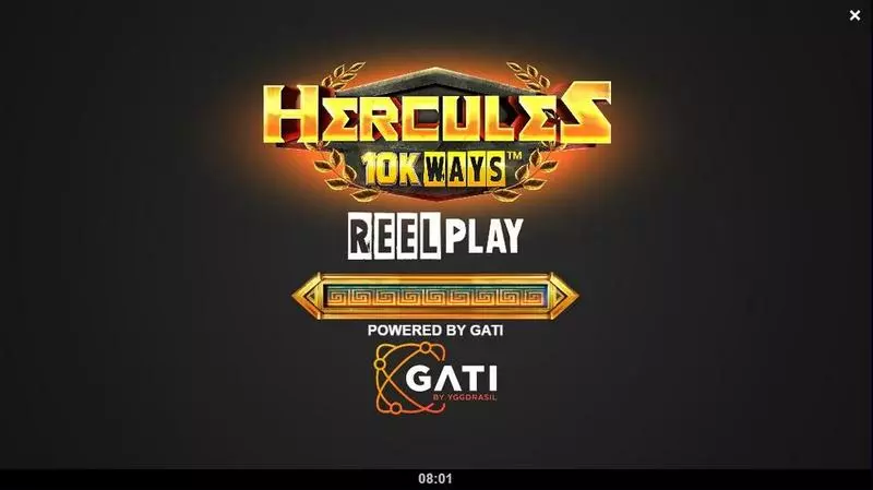 Introduction Screen - ReelPlay Hercules 10K WAYS Slot