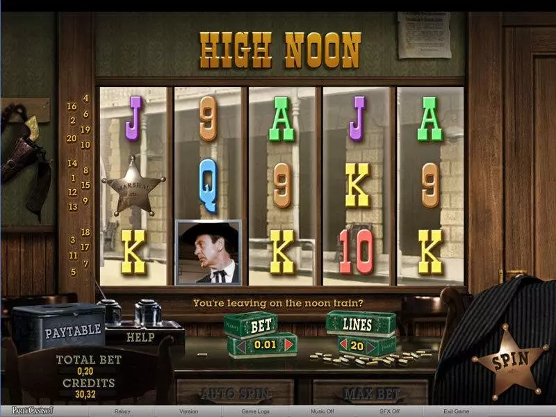Main Screen Reels - bwin.party High Noon Slot