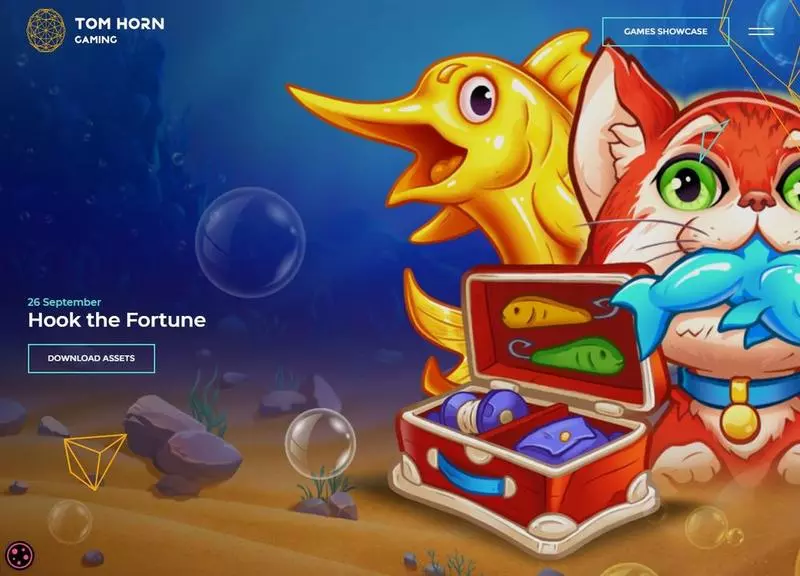 Introduction Screen - Tom Horn Gaming Hook The Fortune Slot