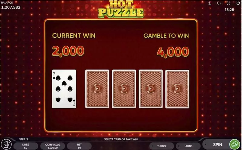 Gamble Winnings - Endorphina Hot Puzzle Slot