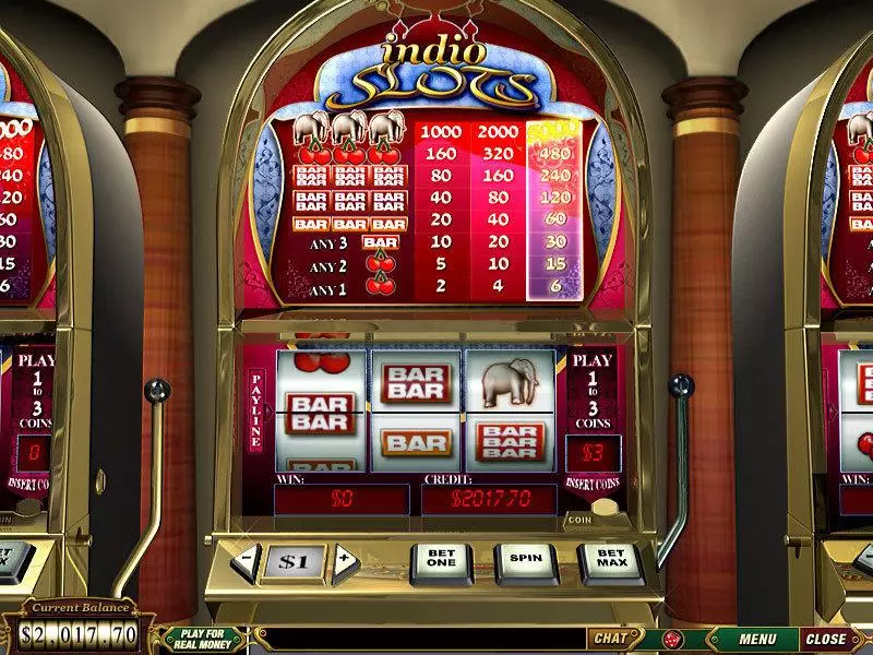 Main Screen Reels - PlayTech Indio Slot