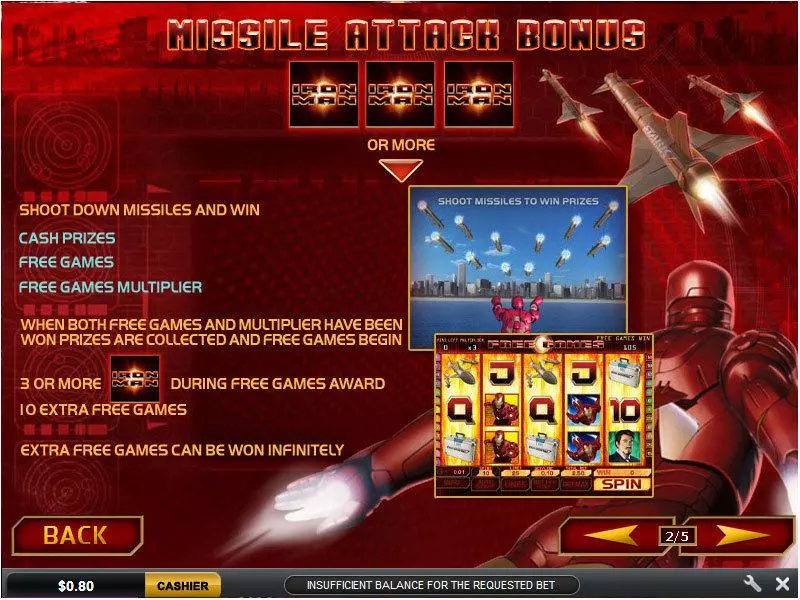 Bonus 1 - PlayTech Iron Man Slot