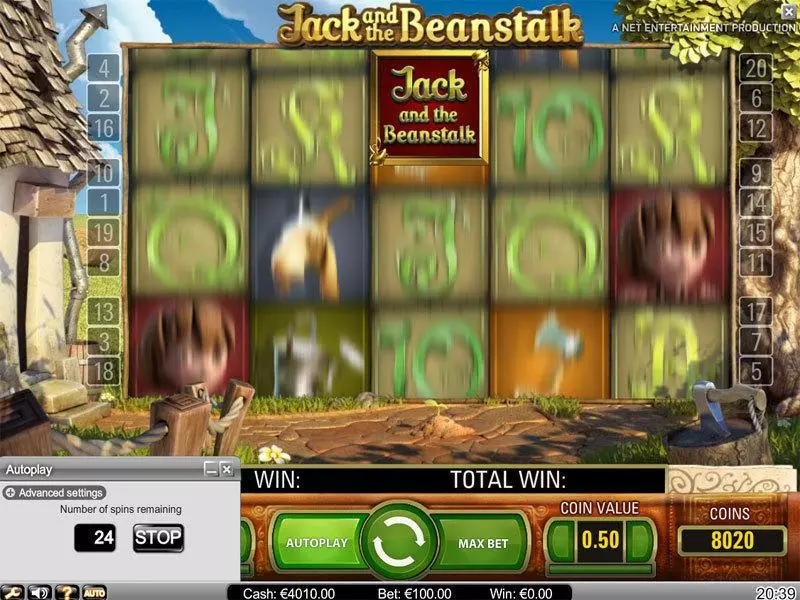 Bonus 3 - NetEnt Jack and the Beanstalk Slot