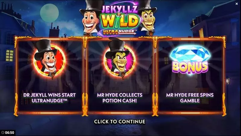 Info and Rules - Bang Bang Games Jekyllz Wild UltraNudge Slot