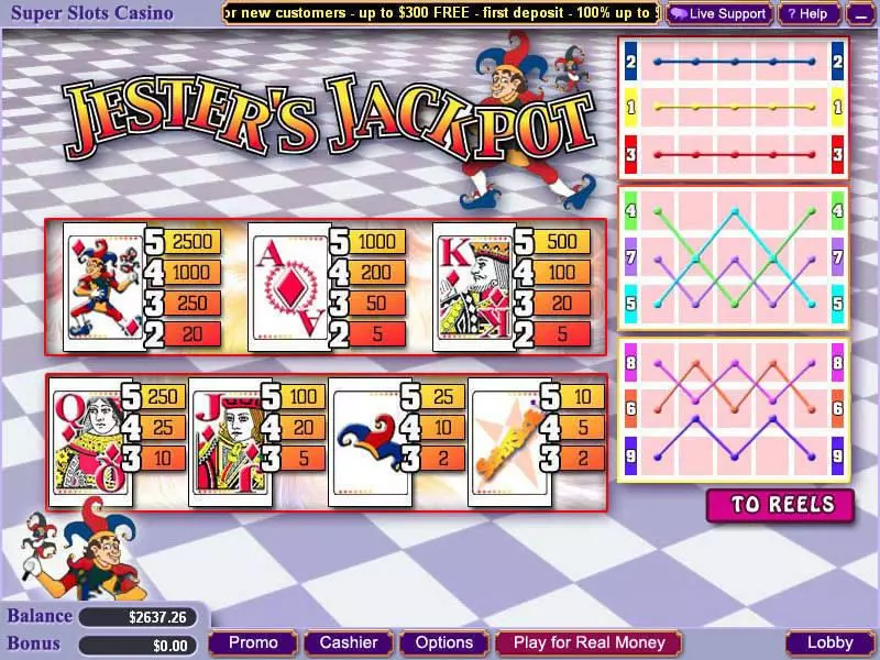 Info and Rules - WGS Technology Jester's Jackpot Slot