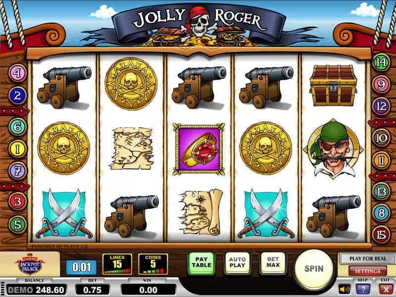 Main Screen Reels - Play'n GO Jolly Roger Slot