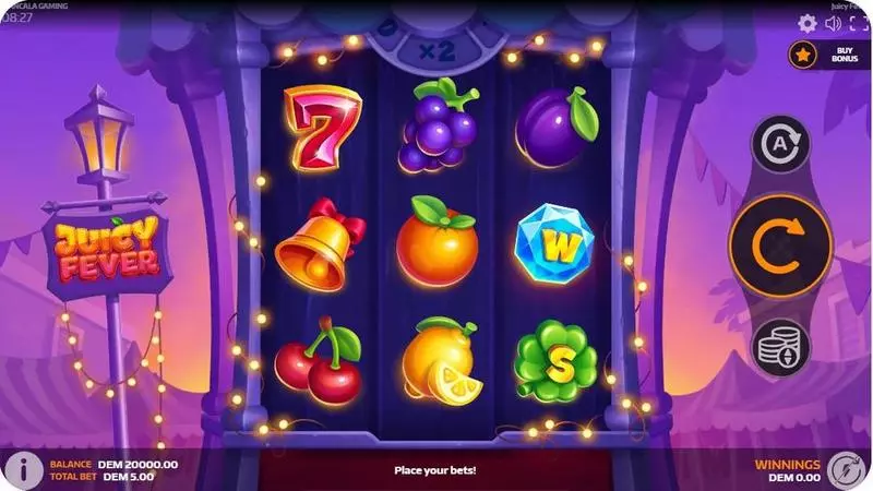 Main Screen Reels - Mancala Gaming Juicy Fever Slot