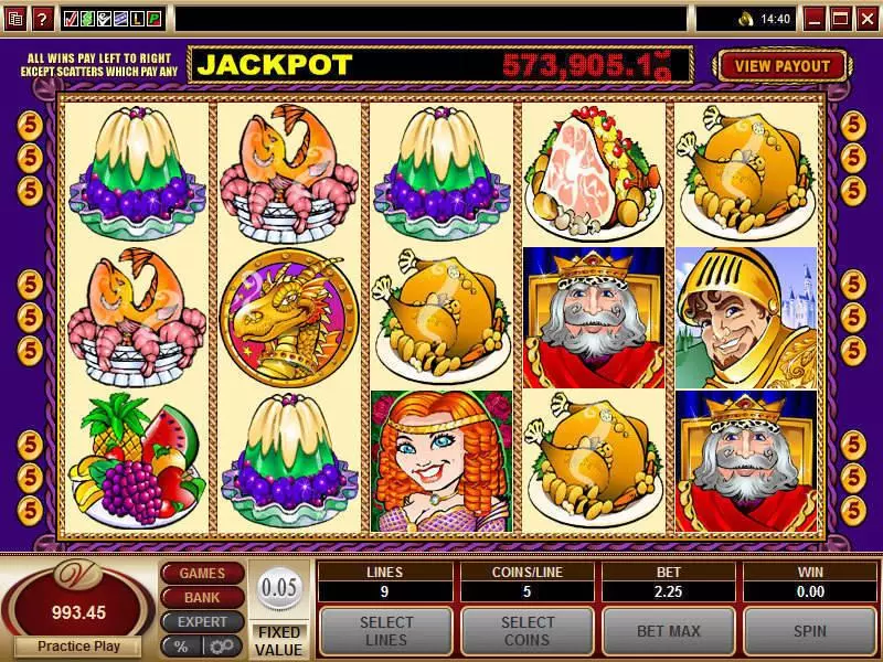 Main Screen Reels - Microgaming King Cashalot Slot