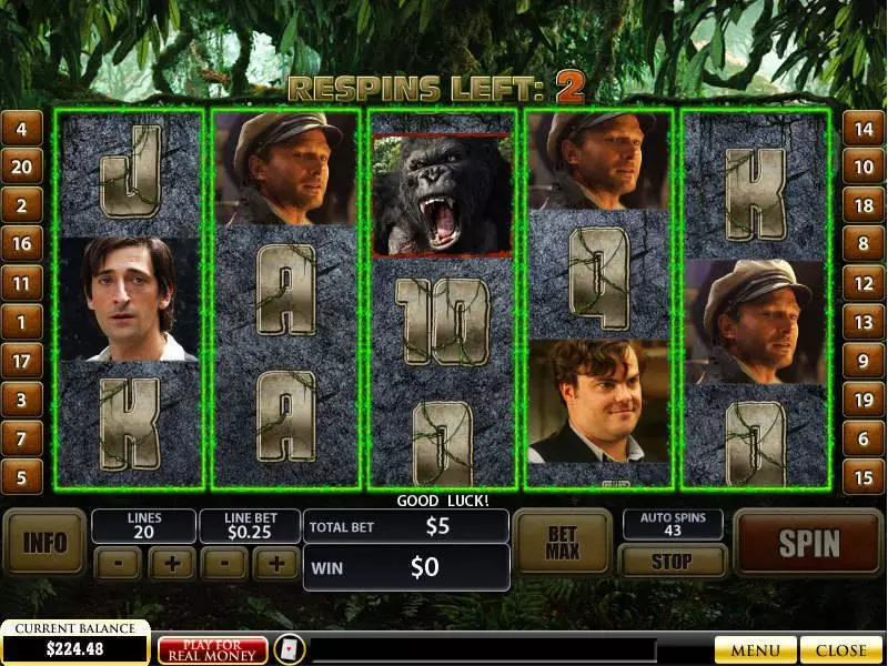 Bonus 2 - PlayTech King Kong Slot