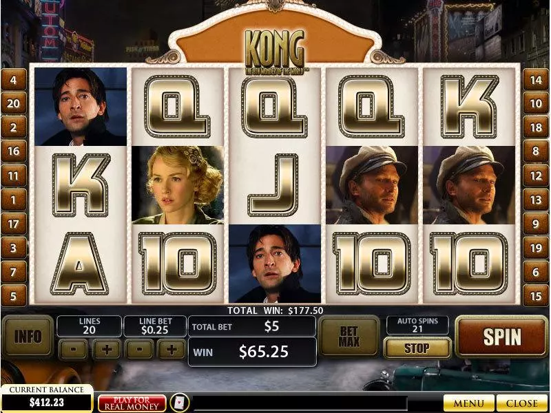 Bonus 4 - PlayTech King Kong Slot