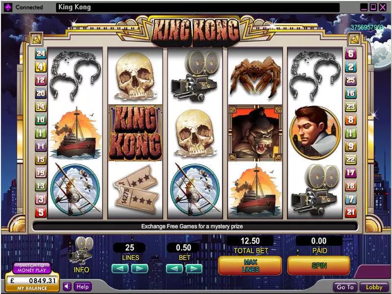 Main Screen Reels - 888 King Kong Slot