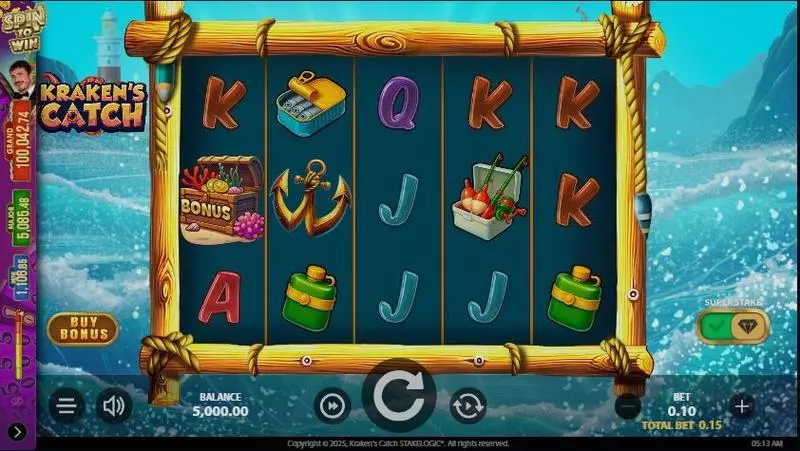 Main Screen Reels - StakeLogic Kraken’s Catch Slot