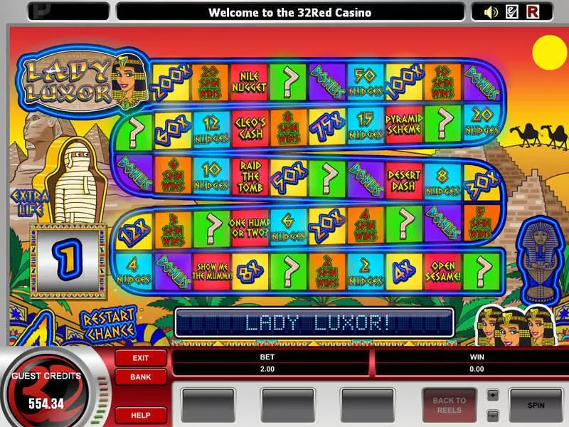 Bonus 1 - Microgaming Lady Luxor Slot