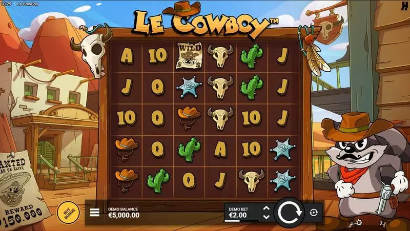 Main Screen Reels - Hacksaw Gaming Le Cowboy Slot
