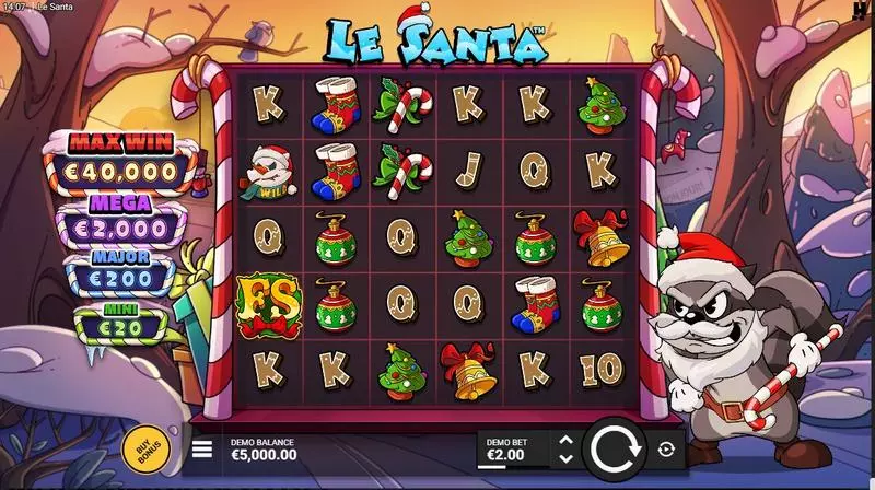 Main Screen Reels - Hacksaw Gaming Le Santa Slot