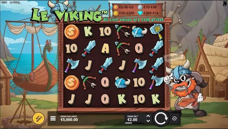 Main Screen Reels - Hacksaw Gaming Le Viking Slot