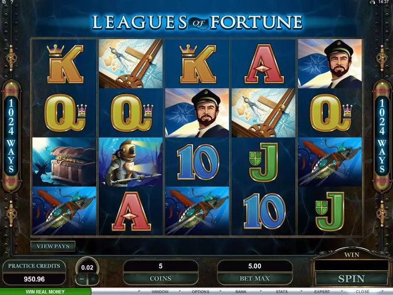 Main Screen Reels - Microgaming Leagues of Fortune Slot