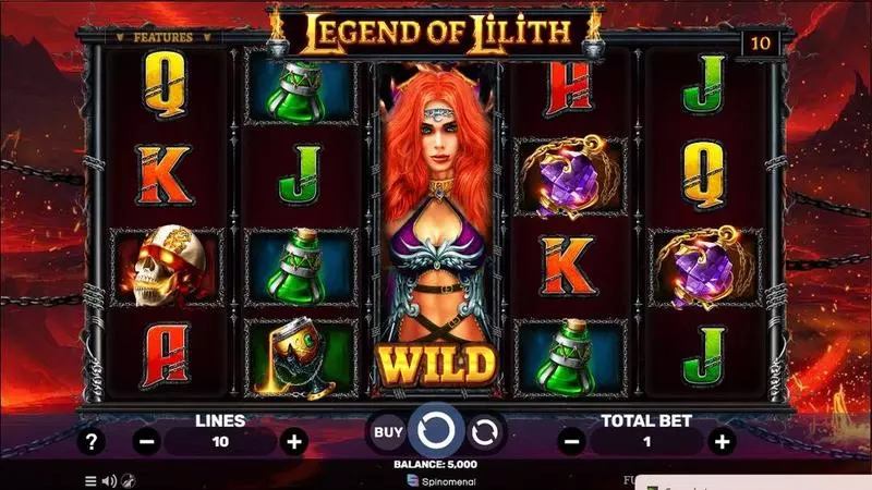 Main Screen Reels - Spinomenal Legend Of Lilith Slot