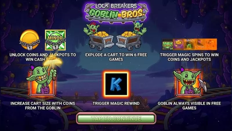 Info and Rules - Greentube Lock Breakers – Goblin Bros Slot