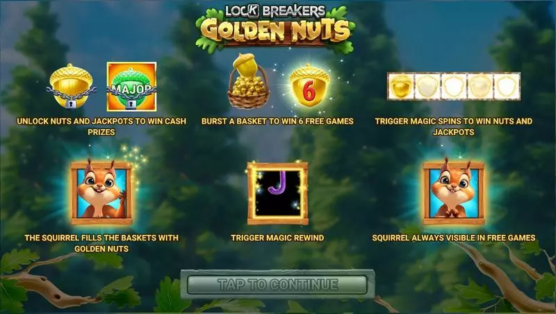 Info and Rules - Greentube Lock Breakers – Golden Nuts Buy Bonus Slot