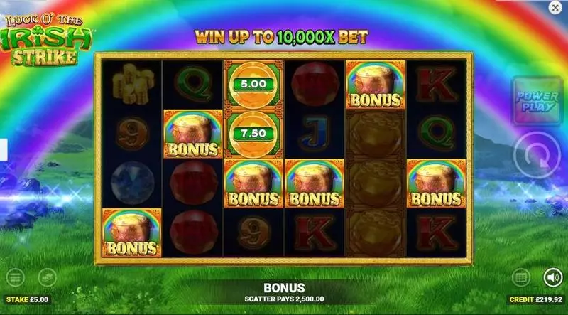 Main Screen Reels - Blueprint Gaming Luck o'the Irish Strike Slot