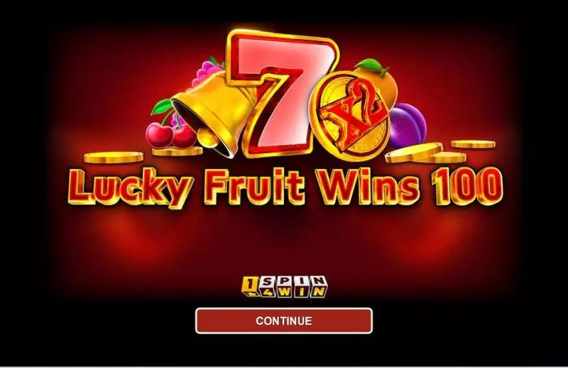 Introduction Screen - 1Spin4Win LUCKY FRUIT WINS 100 Slot