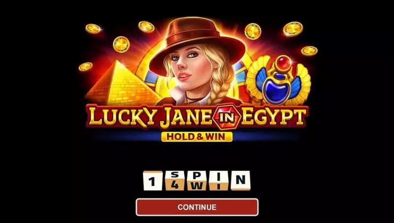 Introduction Screen - 1Spin4Win LUCKY JANE IN EGYPT HOLD AND WIN Slot