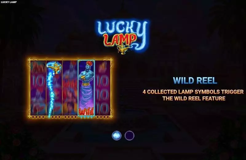 Introduction Screen - Wizard Games Lucky Lamp Slot