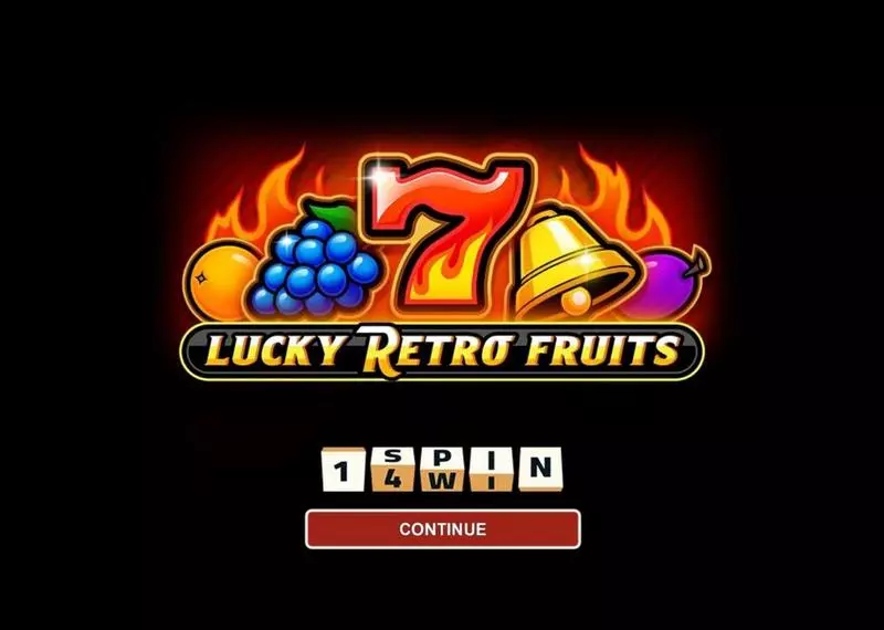 Introduction Screen - 1Spin4Win Lucky Retro Fruits Slot