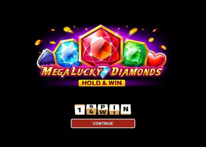 Introduction Screen - 1Spin4Win Mega Lucky Diamonds Hold And Win Slot