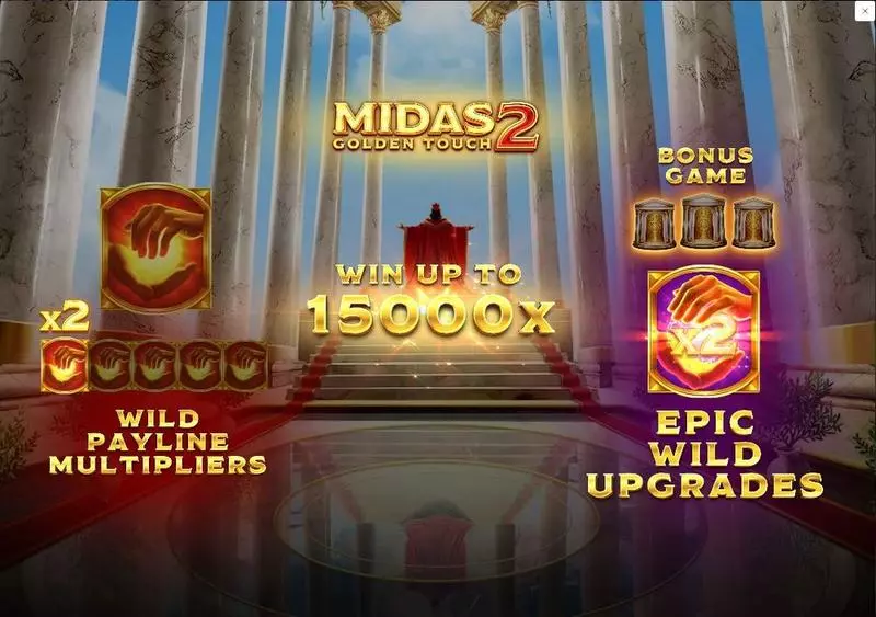 Info and Rules - Thunderkick Midas Golden Touch 2 Slot