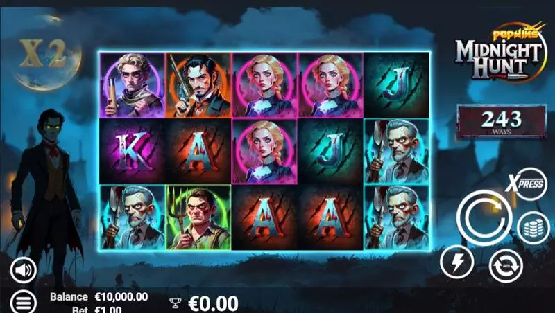 Main Screen Reels - AvatarUX Midnight Hunt Slot