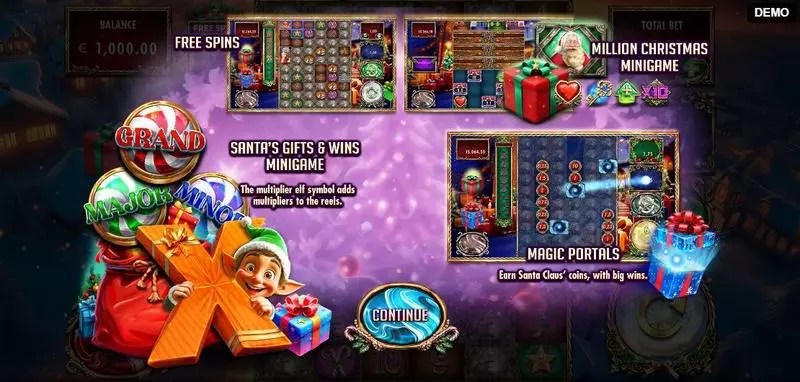 Info and Rules - Red Rake Gaming Million Christmas 3 Slot